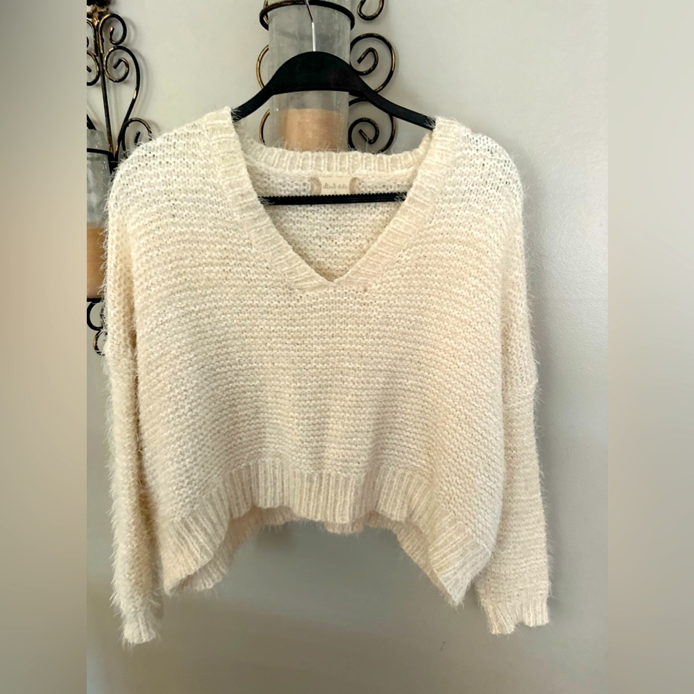 Alter’d State fuzzy crop sweater